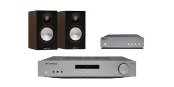 Cambridge MNX10 – Cambridge AXC35 – Monitor Audio Bronze 7G50